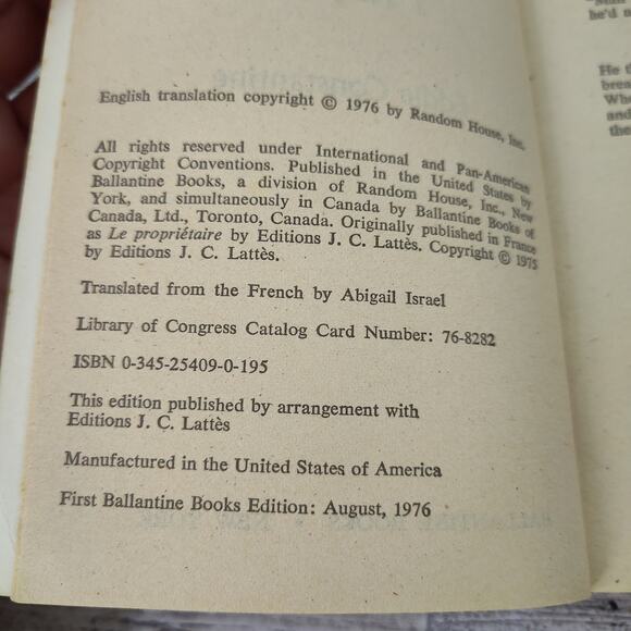 The God Player by Eddie Constantine 1976 First Edition PB Romance FLAWED Binding - Picture 4 of 13